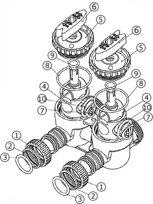 Clack WS1 V3006 Bypass for 1" Valve - Image 2