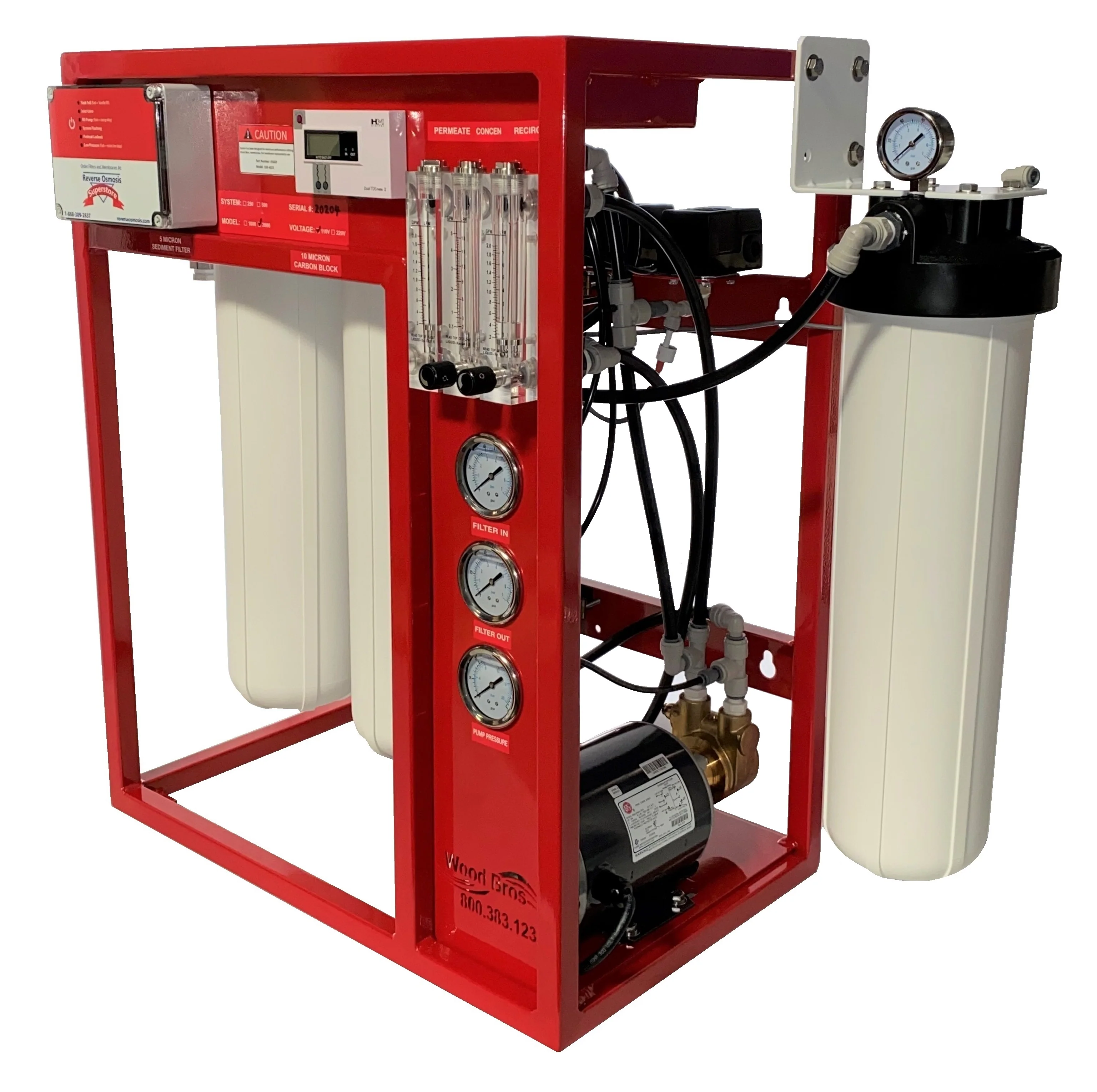 2000 GPD Whole House Reverse Osmosis Water System with Tank and Post Treatment - Image 4